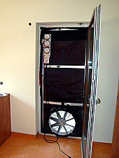 Eingebautes Luftdichtigkeitstestsystem